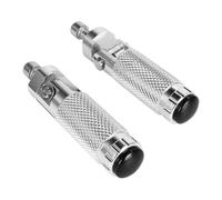 For Suzuki CNC Aluminum Motorcycle Motor Bike Folding Footrests Footpegs Foot Rests Pegs Rear Pedals Motorcycle Foot Pegs(SILVER)