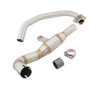 For SUZUKI DR160 DR 160 DR150S Motorcycle Exhaust Front Link Pipe Stainless Steel 51Mm Interface Slip On(Front Link Pipe)