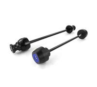 For Suzuki DR650 DR650SE 1996-2025 Motorcycle Front Axle Sliders Rear Fork Swingarm Spools Crash Protector Anti-fall mat(Blu)