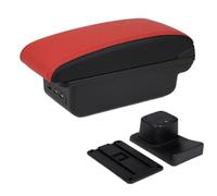 For Suzuki For Baleno Armrest Box Center Console Modification Accessories Cup Holder Large Space USB Interface(B red black 3 USB)