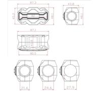 For Suzuki For DL650 DL1000 V-Strom650 Vstrom 250 650 1000 1050 1050xt Motorcycle Engine Cover Bumper Protection Decorative Block Bumper Block Protection Decor(1)