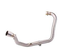 For SUZUKI For GIXXER250 For VSTROM250 For GIXXER For V STROM For Vstrom 250 Slip On Motorcycle Exhaust Front Pipe 51mm Escape System Header Tube(Silver)