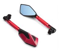 For Suzuki For GSR 400 2008-2012 For 600 2006-2011 For 750 2011-2021 Motorcycle Rearview Side Mirrors motorcycle handlebar bar mirror(Red)