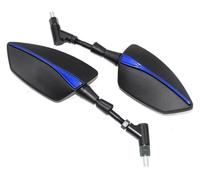 For Suzuki For GSR400 For GSR600 For GSR750 Motorcycle Rearview Mirror Side View Mirrors motorcycle bar end mirrors(Blue)