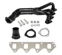 For Suzuki For Samurai For Sidekick Geo Tracker 1986-1996 1.3L/1.6L Silver TP-1082 304 Stainless Exhaust Header Car Exhaust Tip(Black)