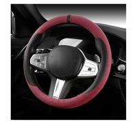 For SUZUKI For Swift 2005-2023 2024 2025 Car Steering Wheel Covers Deerskin Non-Slip Elastic Stretch Breathable Steering Wheel Cover(O-red)