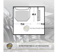FOR SUZUKI GS E 700 FROM 1985 TO 1988 FRONT BRAKE PADS SEMI METALLIC BRAKING