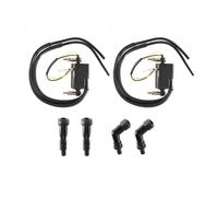 For Suzuki GS550 GS750 GS850 GS1000 2 Ignition Coils + Caps - 4 Ohms Motorcycle Coil Set Universal Ignition Barrel Key Switch
