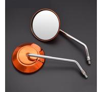 For Suzuki GSF 1250 1200 650 BANDIT HAYABUSA GSXR1300 Motorcycle Back View Mirror Electric Bicycle Rearview Mirrors Moped Side Mirror 8mm Round(Orange)