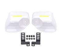 For Suzuki GSF 1250 1200 650 BANDIT HAYABUSA GSXR1300 RM85 Universal Motorcycle Handguard Shield Hand Guard Protector Windshield(White7)