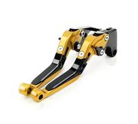 For Suzuki GSF1200 BANDIT 2001-2006 2005 2004 Motorcycle Adjustable CNC Aluminum Alloy Folding Extendable Brake Clutch Lever(Gold 1)