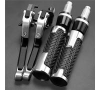 For SUZUKI GSF1200 BANDIT GSF 1200 2000 1999 1998 1997 1996 Motorcycle Brake Lever Clutch Handle Adjustable Grips Sets(Silver 1)