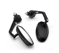 For Suzuki Gsr 600 750 Gsx S750 R 600 750 Sfv650 Motorcycle Aluminum Handle Bar End Side Rearview Mirrors Motorcycle Rearview Mirror(Black)