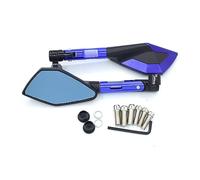 For Suzuki GSX-S1000 GSX1400 SFV650 SV650/A DL250 DL650A C109R/RT Universal Motorcycle Rearview Mirror Blue Glass(Blue)