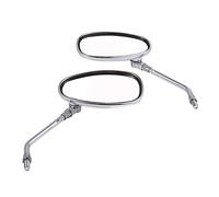 For Suzuki GSX1300BK GSR400 GSR600 SFV650 SKY250 400 AN250 AN400 1Pair Chrome 10mm Modified Plated Universal Motorcycle Rearview Mirror Motorbike Side Mirrors Compatible Parts