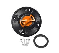 For Suzuki GSXR600 Gsxr750 Gsxr1000 Gsxr1300 For Hayabusa TL1000S TL1000R GS500 SV650 Gsf1200 Motorcycle CNC Fuel Tank Cap Cover Motorcycle Fuel Tank Cap(Orange)