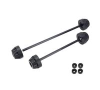 For SUZUKI GSXS 1000 GT 950 GSXS1000 F GSXS950 GSXS1000GT Motorcycle Front Rear Wheel Axle Anti Collision Slider Pad Accessories Crash Protector(F-R Black)