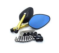 For Suzuki GW250F GSX-S1000 GSX1400 SFV650 SV650 SV650A DL250 Universal 8mm 10mm Motorcycle Rearview Mirror CNC Aluminum Alloy Compatible Parts(Gold)
