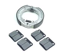 For Suzuki LTF LTA 400 Eiger 2002-2007 400F 4WD 2002-2005 ATV Front Brake Pads Rear Brake Shoe Kit Set LTF400 LTA400 LTF400F disc brakes pads