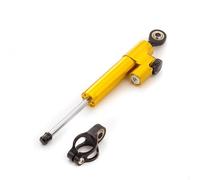 For Suzuki Motorcycle Accessories Universal Adjustable Steering Damper Stabilizer Control Directional Damping(Gold-Black)