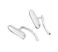 For Suzuki Motorcycle Chrome Oval Mirror Side Mirrors 8mm10mm Mirrors Motorcycle 360°