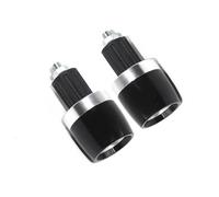 For Suzuki Motorcycle Handle Handlebar Plug End Cap Grip Motorcycle Handlebar End(SILVER)