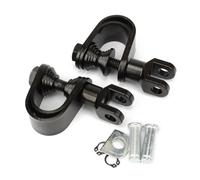 For Suzuki Motorcycle Pegs 25MM 32MM Crash Bar O-Ring Clamps Mount Footrests Highway Footpegs Motorcycle Foot Pegs(Black Clamps)