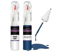 For SUZUKI MOTORCYCLES ALBA BLUE YUF + Clear Coat Touch Up Paint Lacquer Fix Kit