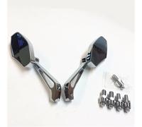 For Suzuki Scooter Skywave/Burgman Series Gemma Chrome Motorcycle Mirrors With 8mm Or 10mm Clockwise