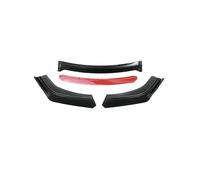 For SUZUKI SX4 For S-cross For Splitter 2013 2014 2015 Front Bumper Spoiler Protector Plate Lip Body Kit MZEER(Gloss Black-red)