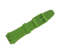 for SwatchSwatch Watch Silica Gel Strap 17mm Accessories are Various Straps Men's Women's and Children's Wristbands Band Field Watches for Men (Green, B)