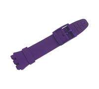 for SwatchSwatch Watch Silica Gel Strap 17mm Accessories are Various Straps Men's Women's and Children's Wristbands Band Field Watches for Men (Purple, B)