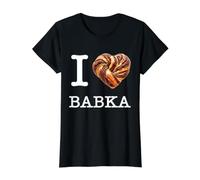 for Sweet Bread Lovers: 'I Love Babka’_White Text Value Graphic T-Shirt
