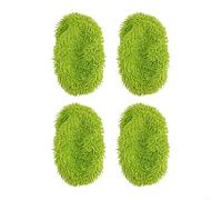 For Swiffer For Sweeper Compatible Microfiber For Pads for Dry Dust Collection and Wet Liquid Absorption Washable (4 PCS-GREEN)