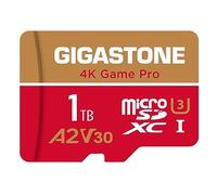 【For Switch 1 Only】GIGASTONE 1TB Micro SD Card, Game Pro MAX, Up to 150/140 MB/s, MicroSDXC for Nintendo-Switch 1, SteamDeck, 4K UHD Video, UHS-I A2 V30 U3 C10 with Adapter【5-Years Data Recovery】
