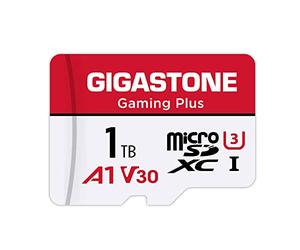 【For Switch 1 Only】GIGASTONE 1TB Micro SD Card, Gaming Plus, Up to 150/120 MB/s, MicroSDXC Memory Card for Nintendo-Switch 1, SteamDeck, 4K UHD Video, UHS-I A1 V30 U3 C10 with Adapter