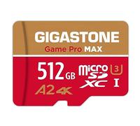 【For Switch 1 Only】GIGASTONE 512GB Micro SD Card, Game Pro MAX, Up to 160/100 MB/s, MicroSDXC for Nintendo-Switch 1, SteamDeck, 4K UHD Video, UHS-I A2 V30 U3 C10 with Adapter【5-Years Data Recovery】