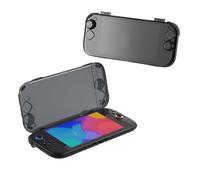for Switch 2, Portable PC Full Protection Case Anti-Drop Anti-Scratch Wear-Resistant Clear Cover, Game Console for Switch 2 PC Hard Protective Shell. (Transparent Black)