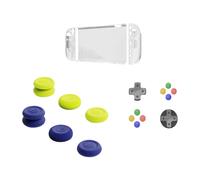 For Switch 2 Protective Case+D-Pad Button Cap Kit+Joystick Split Case for