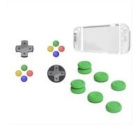 For Switch 2 Protective Case+D-Pad Button Cap Kit+Thumb Grip Set Split Case