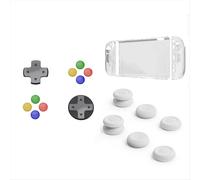 For Switch 2 Protective Case+Thumb Grip Set+D-Pad Button Cap Kit Split Case
