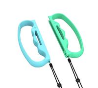 for Switch Game Handle Grip with Hand Rope Boxing Game Handle (Blue-Green)