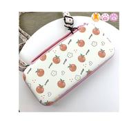 (For Switch Orange) Sakura Pink Portable Storage Bag for Switch Travel Carrying Cherry Blossoms Bag Case for Nintendo SwitchGame