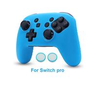 (For Switch Pro Blue) Luminous Glowing in Dark Protective Cover For PS3 PS4 PS5 Xbox Switch Pro Game Controller Skin Silicone Covers Accessories