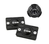 For SYM CRUISYM 300 GTS JOYMAX Z 250 300 JETX 150 125 ADX 125 300 ADXTG400 Motorcycle Front Brake Fluid Reservoir Cover Oil Cap(Black Combo (3pcs))