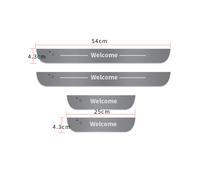 (For T-ESLA, 4pcs Set) NEW Customized Dynamic LED Welcome Car Scuff Plate Pedal Threshold Door