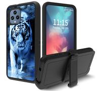 for T-Mobile REVVL 6 5G Case, with Swivel Belt Clip Heavy Duty Shockproof TPU Protection Phone Cover for T-Mobile REVVL 6 5G,6.52",Wild Animals Tiger