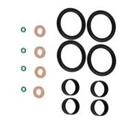 for T&oyota for Aygo 1.4 TDCi 1204698 198196 1982F7 2S6Q6L004AA Car Fuel Injector Seal Washer O Ring Set Fuel Spray Nozzle Automobile Fuel Injector