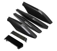 For T&oyota For Land Cruiser For Prado Fj120 2003-2009 Roof Rack Bar Rail End Protection Cover Shell 4PCS Rooftop Holder(Black 6pcs)