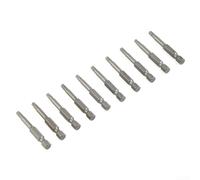 For T20 For Torx Bits Set 10pcs 50mm Long Alloy Steel with Precision 6.35mm Hex Shank for Optimal Engagement in Power Screwdriving Tasks